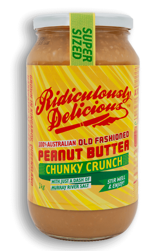 Ridiculously Delicious Peanut Butter - Chunky Crunch - Super Sized - 1Kg
